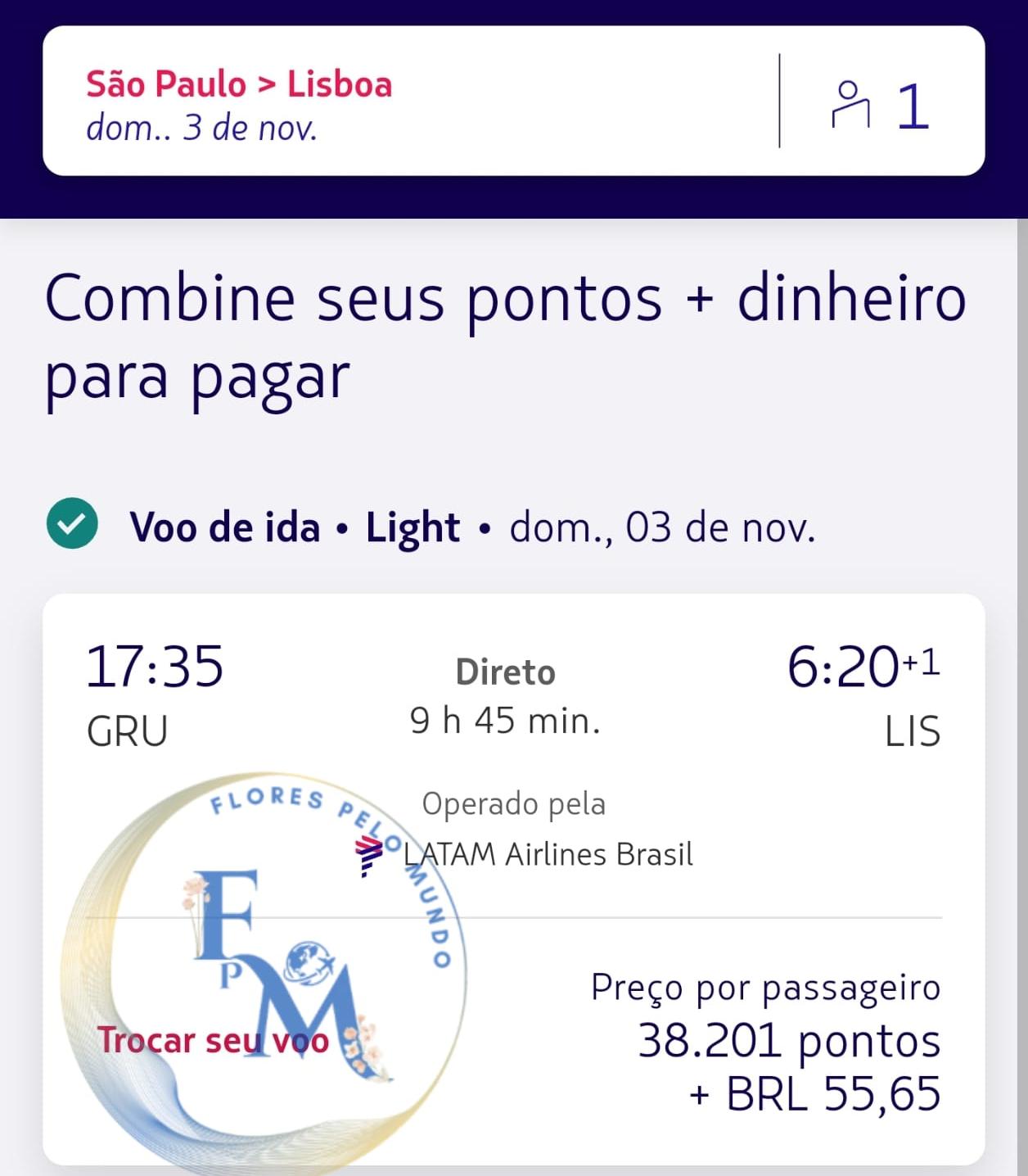 Alerta de passagem para Lisboa